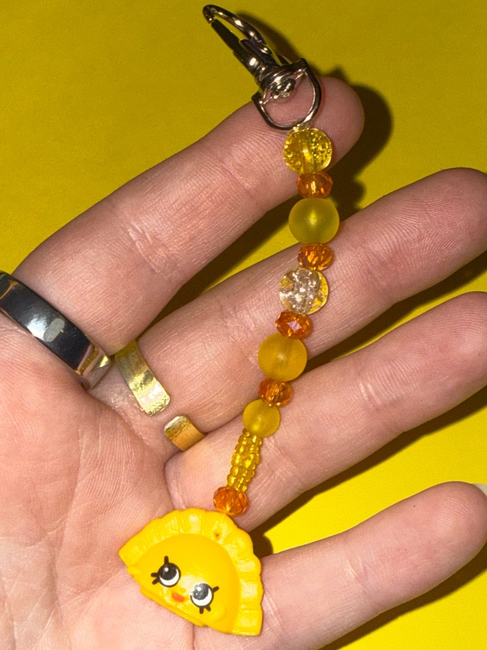Yellow Shopkins Keychain